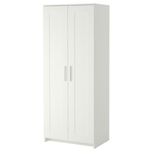 BRIMNES Kleiderschrank 2-türig - weiß 78x190 cm