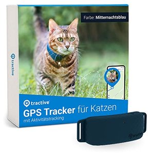Tractive GPS Tracker für Katzen. Passt auf alle Halsbänder