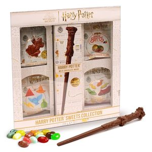 Jelly Belly Harry Potter Geschenk-Set 5er Mix mit Bertie Botts, Schokofrosch und Zauberstab | 226g