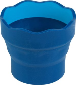 Faber-Castell Wasserbecher Clic & Go faltbar blau