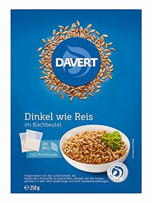 Davert Bio Dinkel wie Reis im Kochbeutel (6 x 250 g)