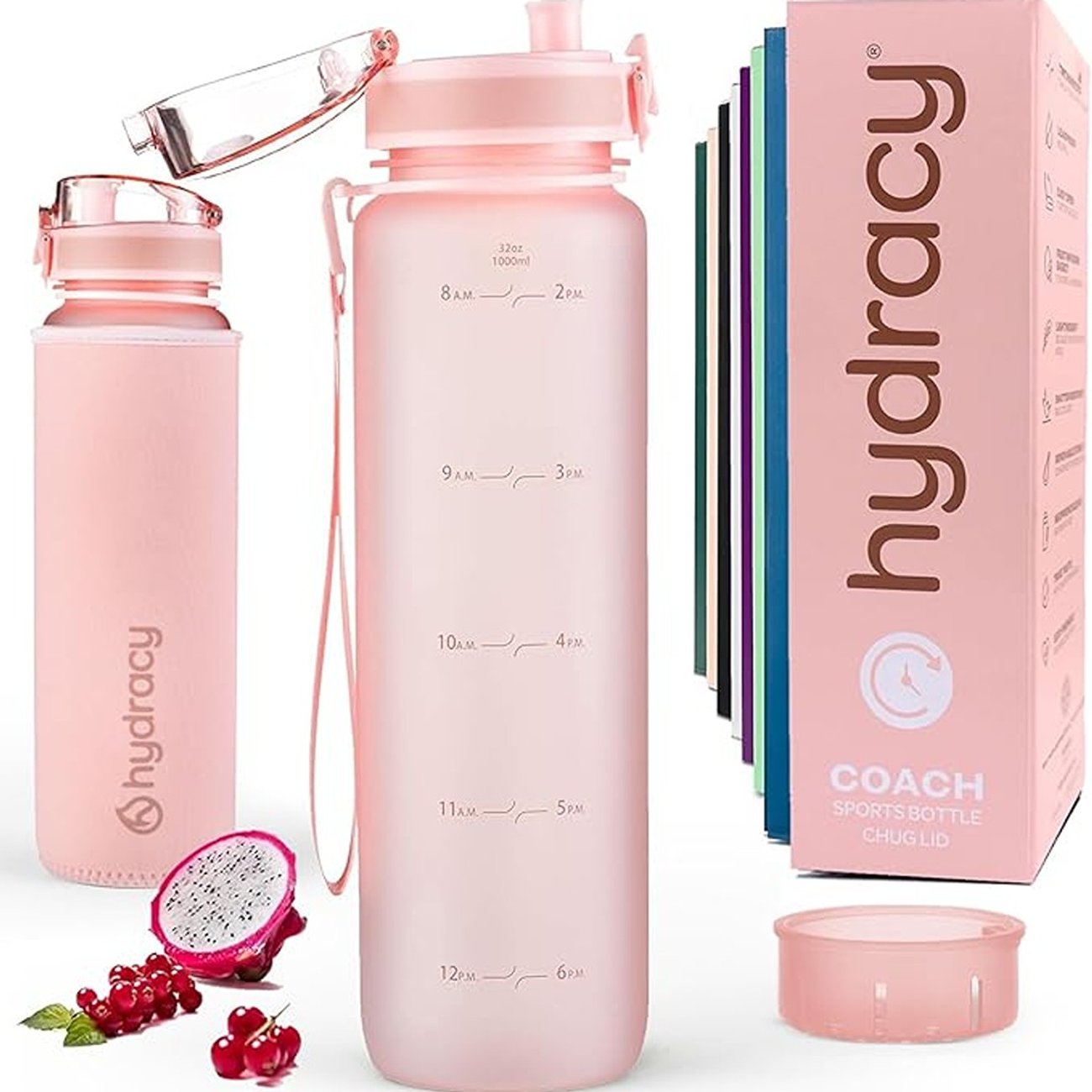 Hydracy Trinkflasche mit Fruchteinsatz