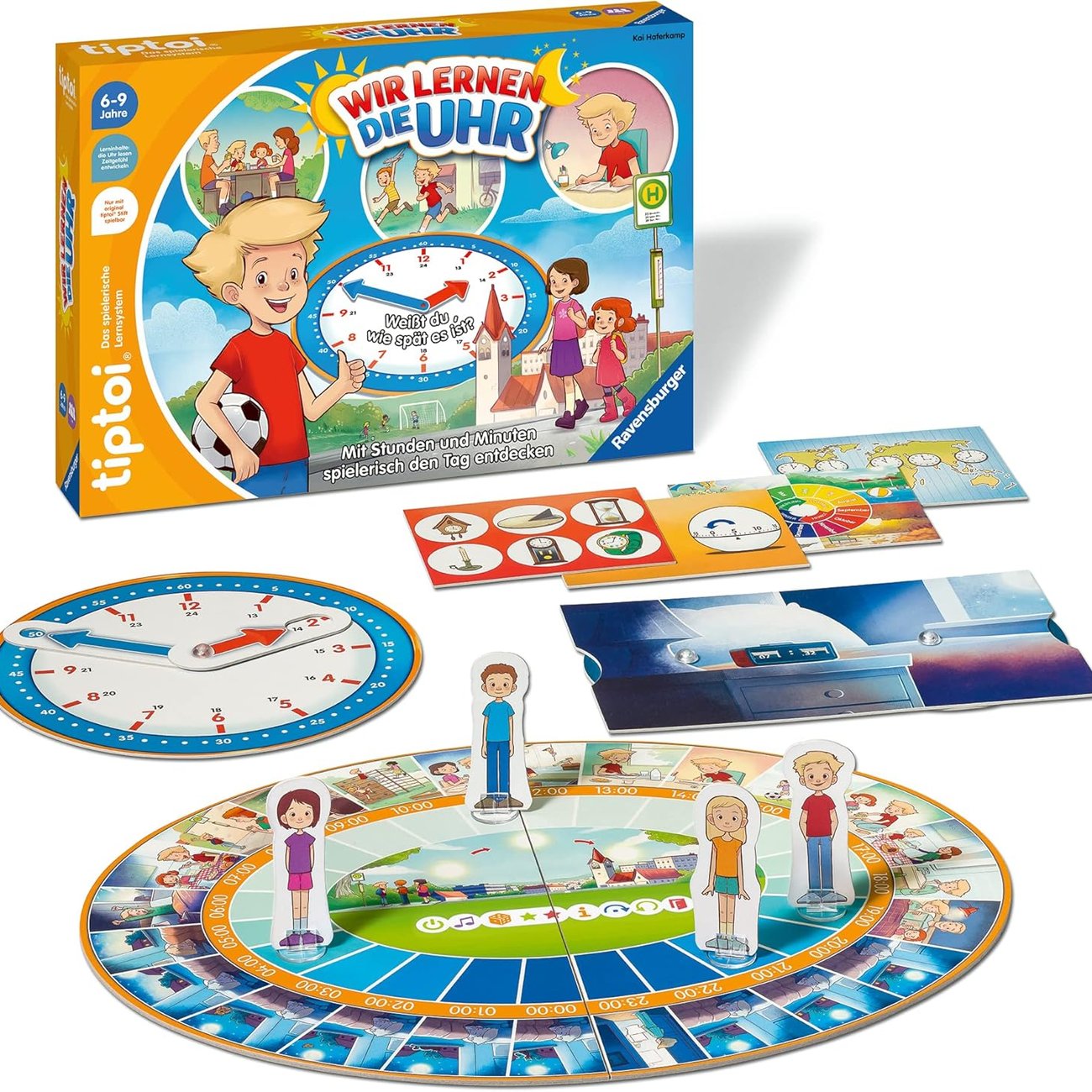 Ravensburger tiptoi Spiel 00126 - Wir lernen die Uhr
