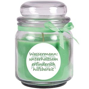 HS Candle Sternzeichen Duftkerze Kokos im Bonbonglas