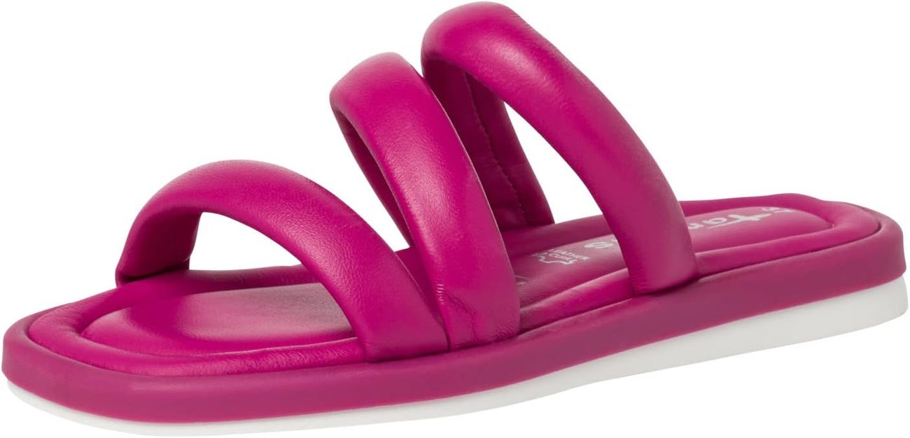 Tamaris Damen Flacher Slipper, Fuchsia