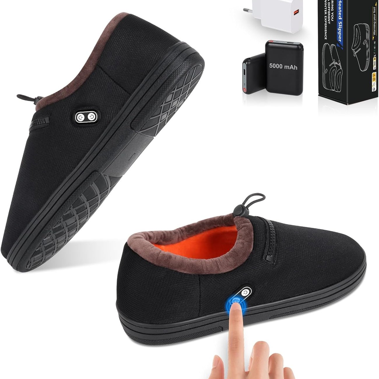 Beheizbare Hausschuhe mit Akku