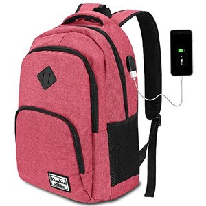 YAMTION Rucksack Schulrucksack mit USB-Ladeanschluss Oxford,20-35L