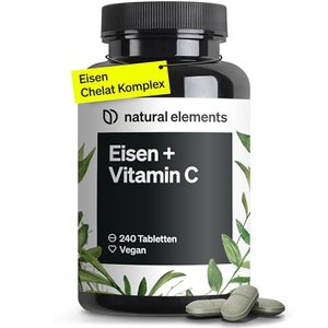 Eisen mit 40mg natürlichem Vitamin C – vegan