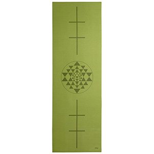 Yogamatte (LEELA COLLECTION), PVC-Matte mit Öko-Tex / Bedruckt mit Design-Print „YANTRA"