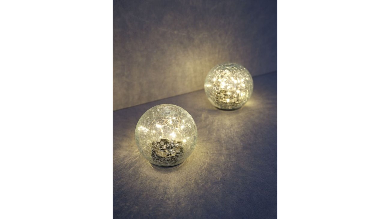 Solarlampe HAVSVALE Ø15xH25cm klar
