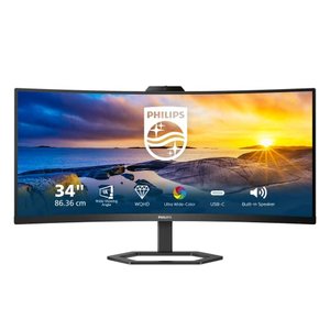 Philips 34 Zoll WQHD Curved Monitor mit Webcam