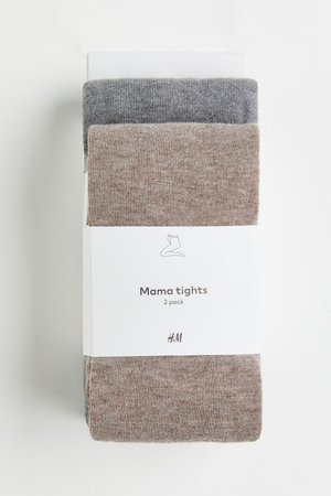 H&M MAMA 2er-Pack Strumpfhosen