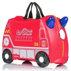 Trunki Trolley Kinderkoffer, Feuerwehrauto (Rot)