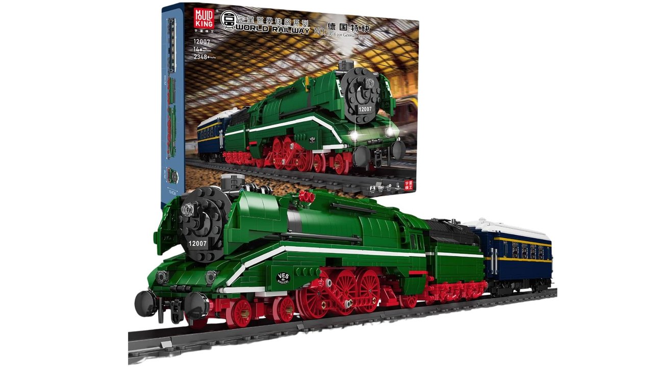 Mould King 12007 Technik BR18 201 German Express Dampflokomotive