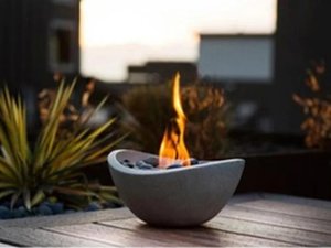 Ethanol Tischfeuer Design, mit Faserdocht