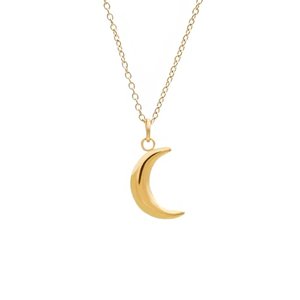 Kritz Damen Halskette Mond Gold 14K