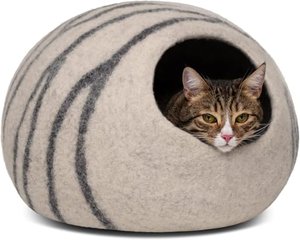 MEOWFIA Katzenbett / Höhle aus 100% Merinowolle