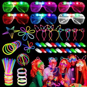 82 Stück Knicklichter Party Set, LED Brille