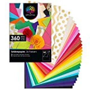 OfficeTree Seidenpapier 360 Blatt A4 in 26 Farben