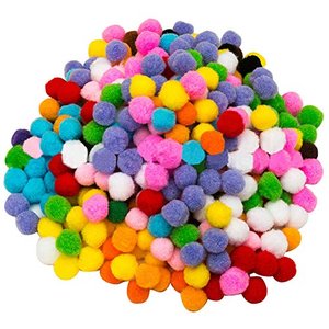 2000 Stück Pom Pom Bälle, gemischte Farben 