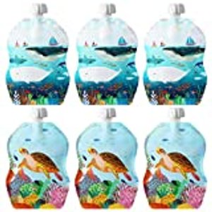 ChooMee SnakPack Wiederverwendbare Lebensmittelbeutel, 237 ml, ideal für Babynahrung, Smoothies und 