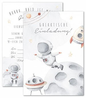 Einladungskarten Kindergeburtstag Weltraum