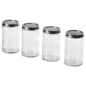 CITRONHAJ Gewürzglas - Klarglas/Edelstahl 35 cl