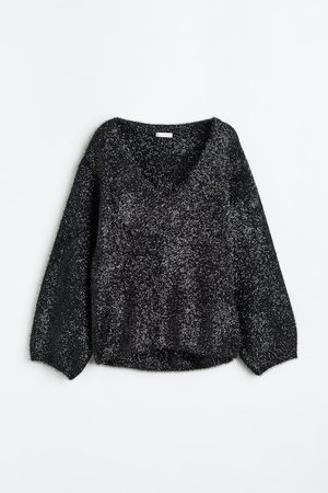 Glitzernder Pullover in Blau