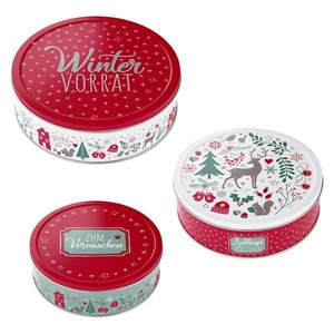 Brandsseller 3er-Set Keksdose