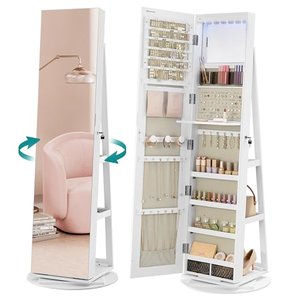 SONGMICS Schmuckschrank und Spiegelschrank