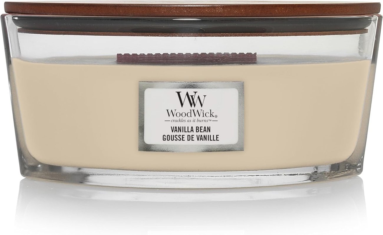 WoodWick Vanille-Duftkerze im Glas