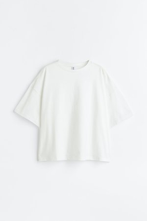 Oversized T-Shirt - Weiß - Damen