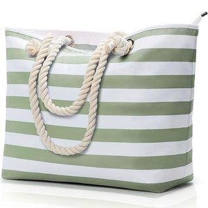 KALIDI große Strandtasche mit Reißverschluss