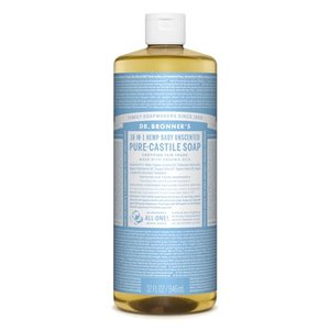 Dr. Bronner Magic Soaps Pure-Kastilien Seife, Baby-Mild, (2er Pack)