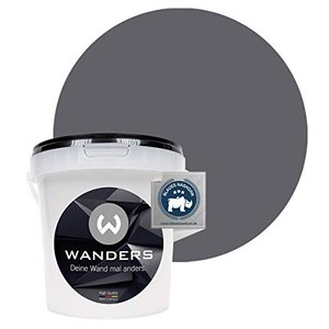 Wanders24® Tafelfarbe (1Liter, Graphitgrau) Blackboard Paint 