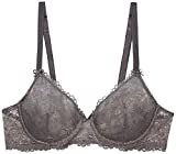 Savage X Fenty: Floral Lace Unlined Balconette-BH in Blackened Grey Pearl