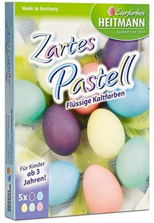 Zartes Pastell - flüssige Kaltfarben -Oster-Eierfarbe