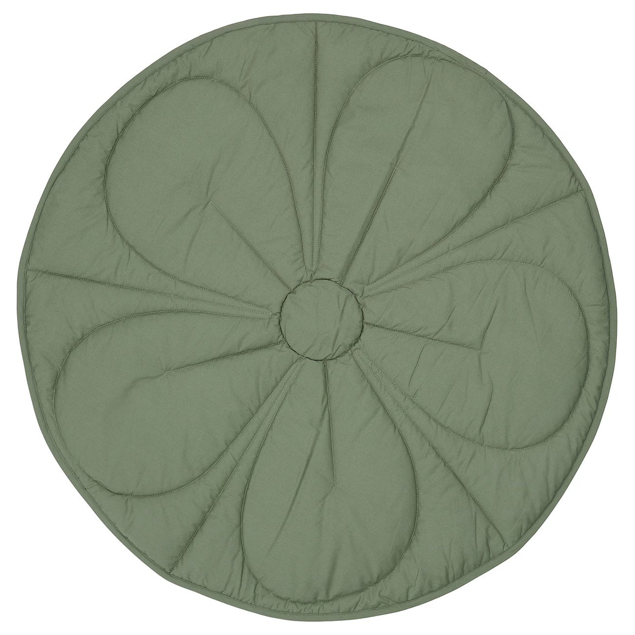 GULDVÄVARE Steppdecke - grün/beige gestreift 105 cm