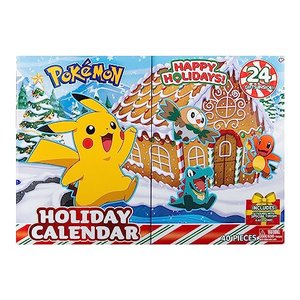 Pokémon PKW3066 - Battle Figure Adventskalender 2023, offizieller Pokémon Kalender mit 24 Überraschu