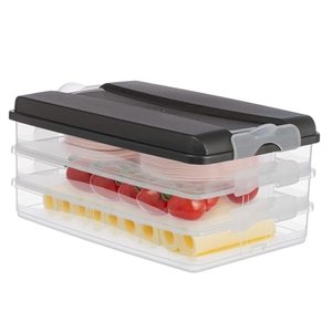 Hausfelder Kühlschrank Aufschnitt Box für Wurst und Käse