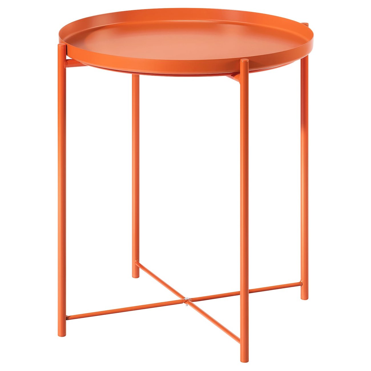 GLADOM Tabletttisch - braunorange