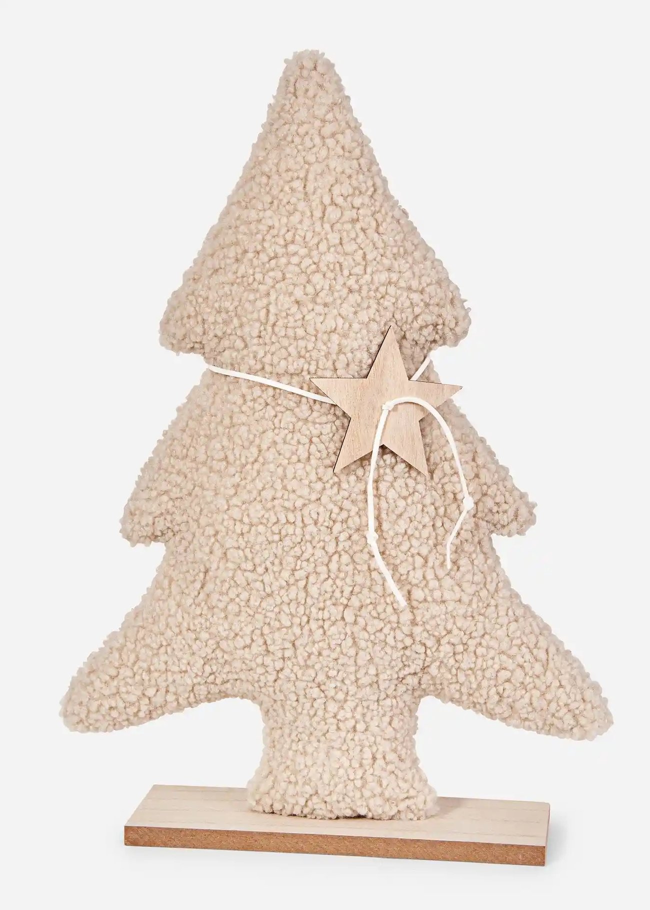 Deko-Objekt Tanne mit Teddyfell