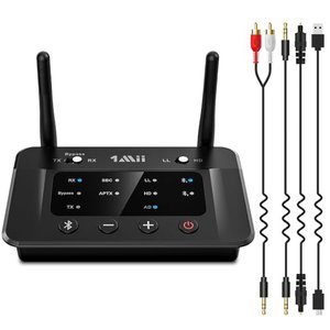 1Mii B03 Bluetooth 5.0 Transmitter Sender Empfänger für TV, aptX HD Low Latency Drahtloser Audioadap