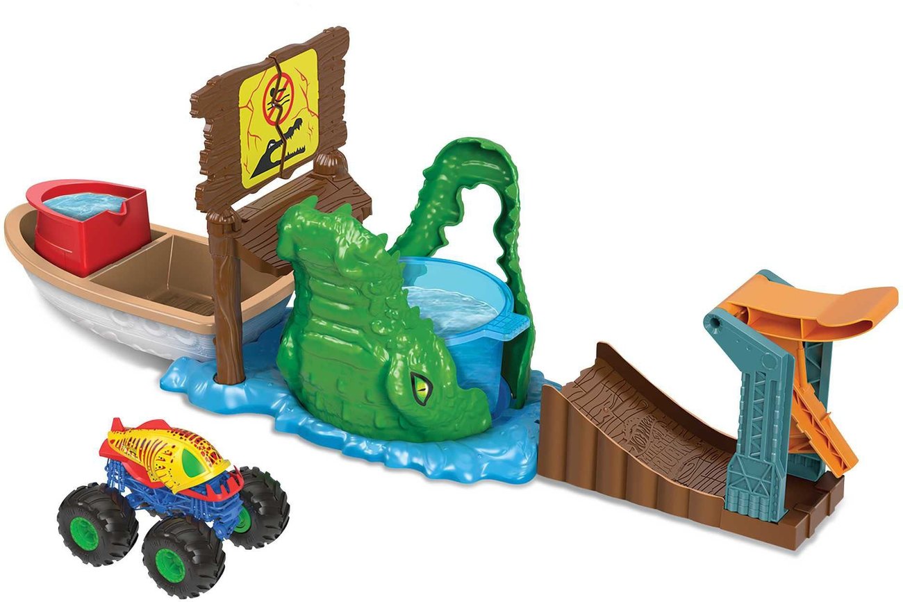 Spielzeug-Boot Monster Trucks