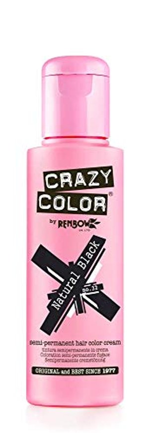 Crazy Color semi-permanente Haarfarbe Creme, Schwarz