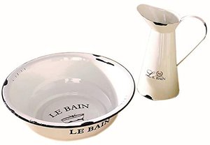 Dekoleidenschaft Waschschüssel + Dekokanne Le Bain
