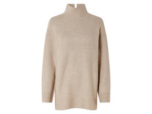 esmara Damen Pullover mit Wollanteil in Beige