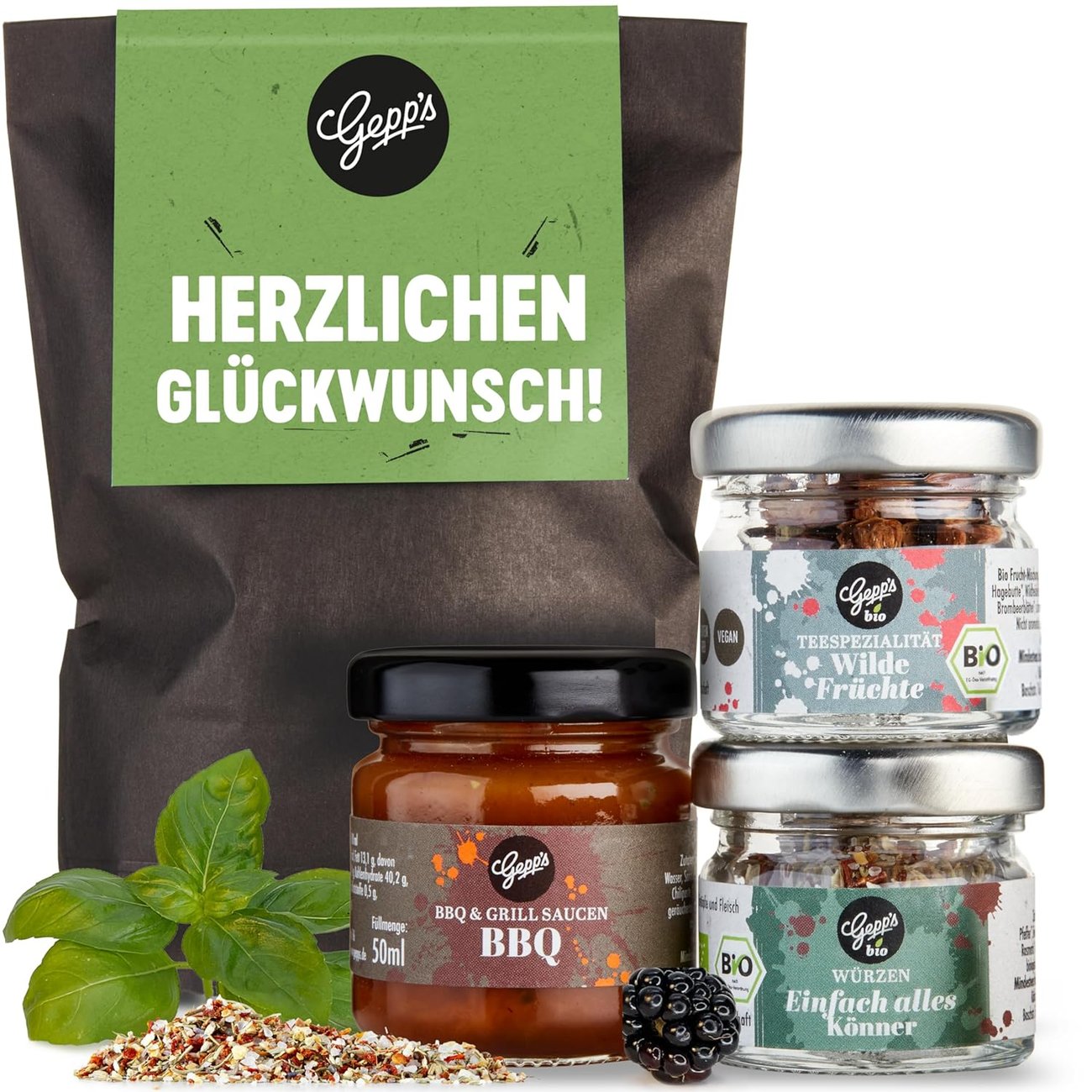 Geschenkset mit Delikatessen