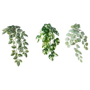 FEJKA Kunstpflanze mit Wandhalterung - drinnen/draußen/grün
