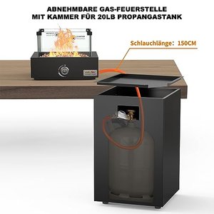 Onlyfire Abnehmbare Gas Feuerstelle